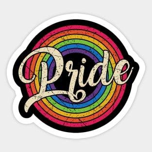 Lgbt raibow circle Pride Sticker